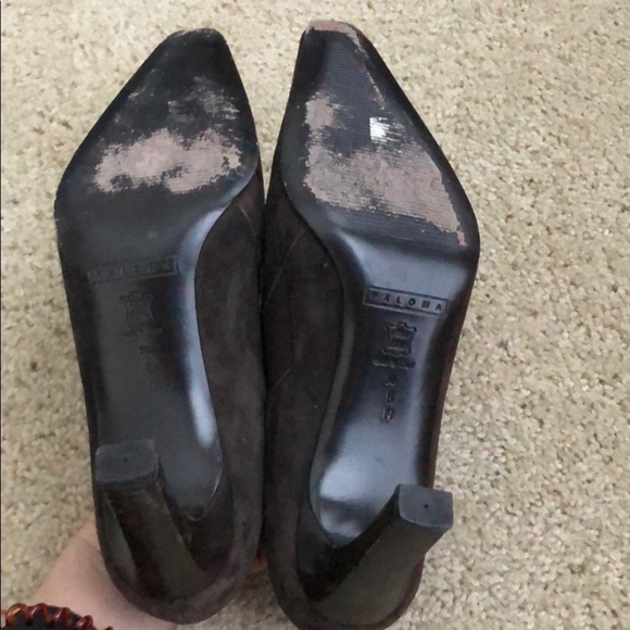 Brown suede/Italian leather bootie by Paloma sz 8 - Picture 2 of 5